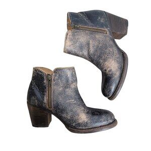 Bed Stu Women 8.5 Booties Yell Lux Cobbler Series Block Heel Boho Boots Booties